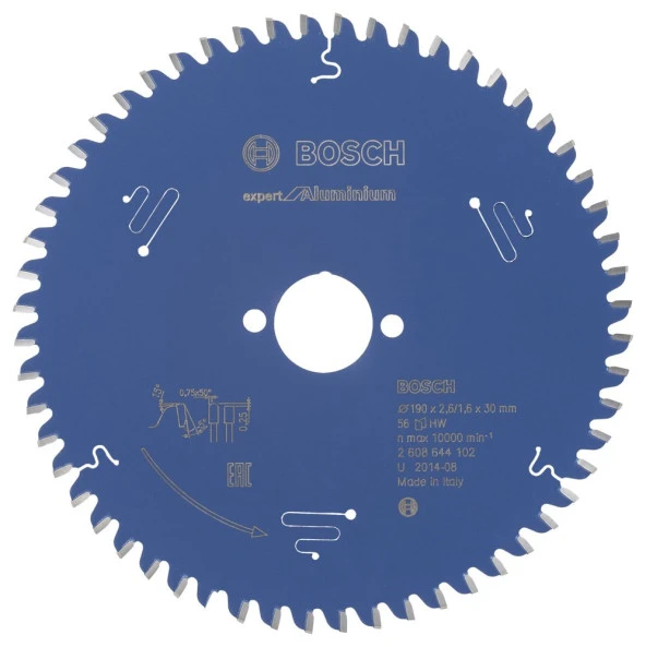 Bosch - Expert Serisi Alüminyum için Daire Testere Bıçağı 190*30 mm 56 Diş ürün görseli 1