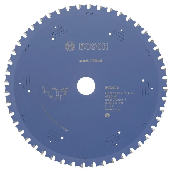 Bosch - Expert Serisi Metal için Daire Testere Bıçağı 235*25,40 mm 48 Diş ürün görseli 1