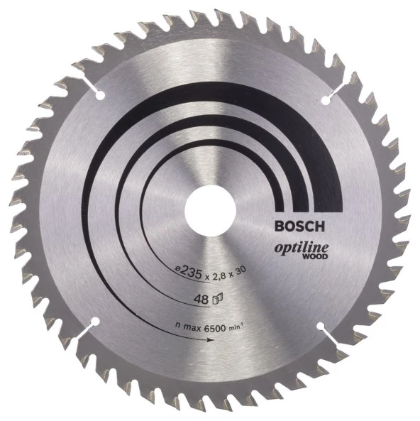 Bosch - Optiline Serisi Ahşap için Daire Testere Bıçağı 235*30/25 48 Diş ürün görseli 1