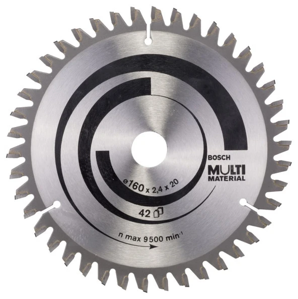 Bosch - Standard for Serisi Çoklu Malzeme için Daire Testere Bıçağı 160*20/16 mm 42 Diş ürün görseli 1