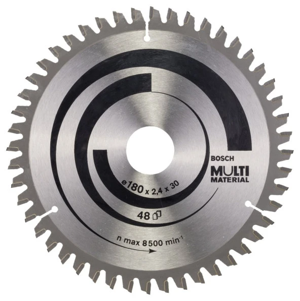 Bosch - Standard for Serisi Çoklu Malzeme için Daire Testere Bıçağı 180*30/20 mm 48 Diş ürün görseli 1