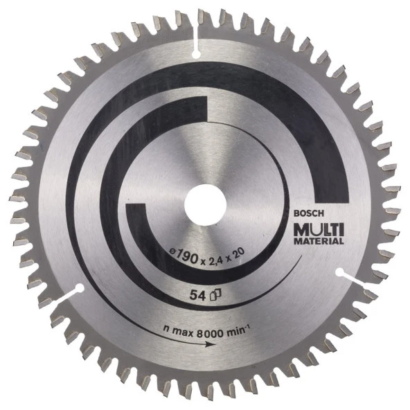 Bosch - Standard for Serisi Çoklu Malzeme için Daire Testere Bıçağı 190*20/16 mm 54 Diş ürün görseli 1