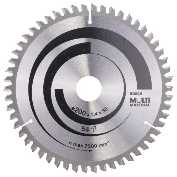 Bosch - Standard for Serisi Çoklu Malzeme için Daire Testere Bıçağı 200*30 mm 54 Diş ürün görseli 1