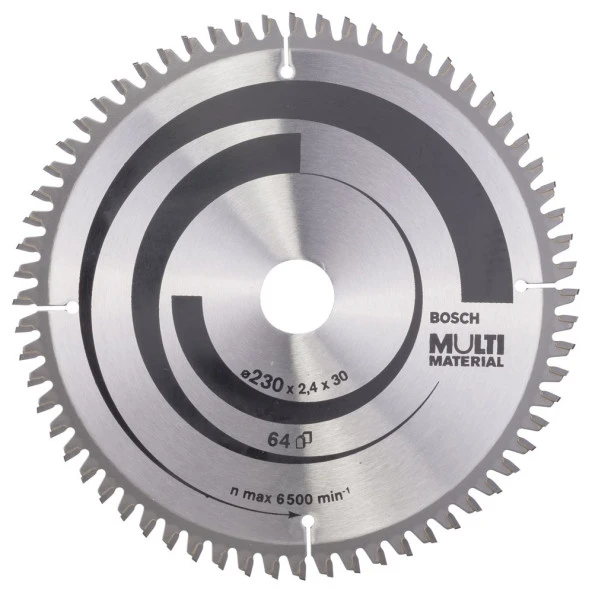 Bosch - Standard for Serisi Çoklu Malzeme için Daire Testere Bıçağı 230*30 mm 64 Diş ürün görseli 1