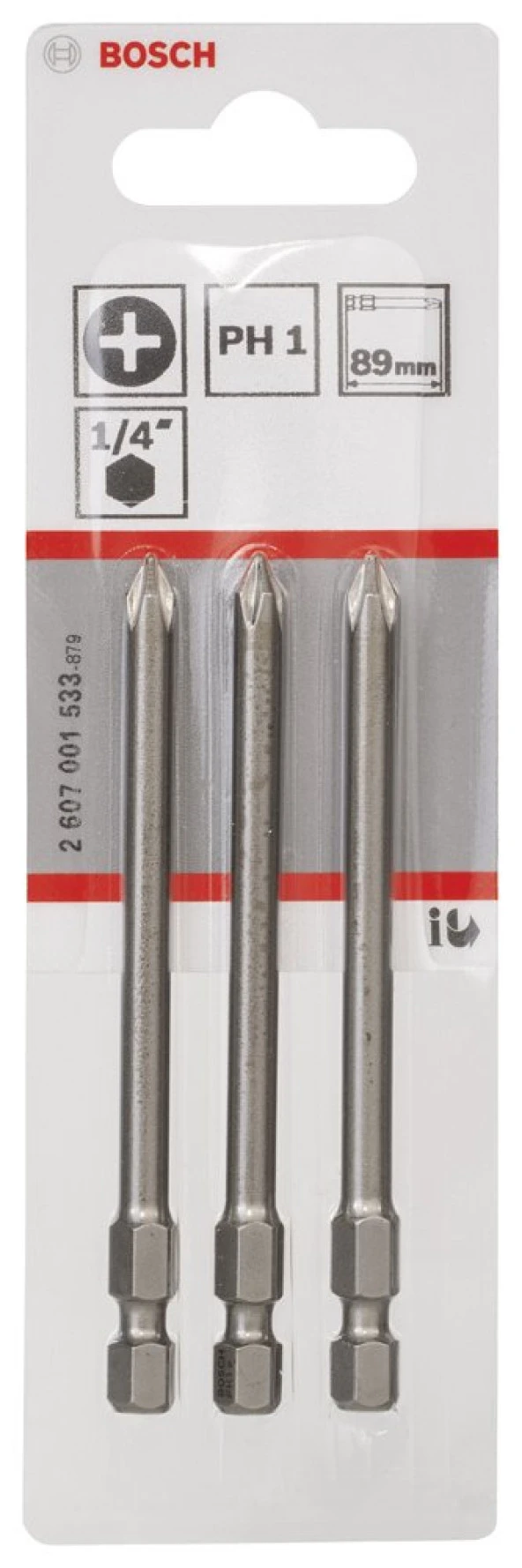 Bosch - Extra Hard Serisi Vidalama Ucu PH1*89 mm 3'lü - Resim 2