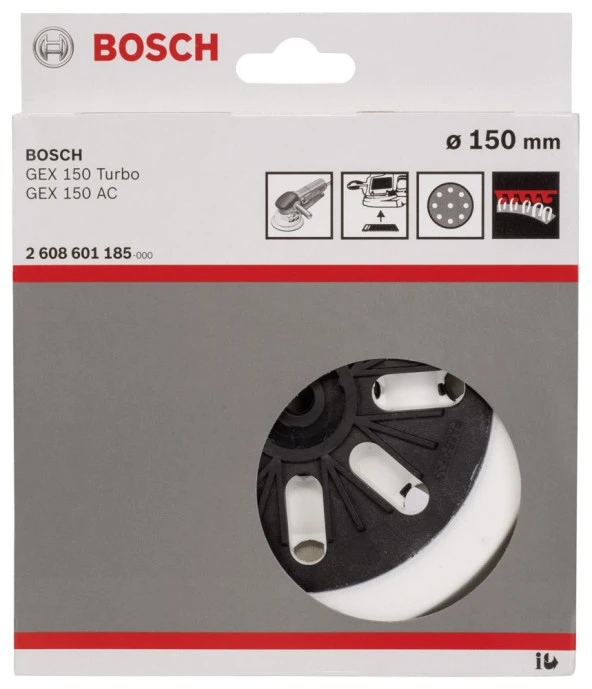 Bosch - 150 mm Zımpara Tabanı Yumuşak (GEX) - Resim 2