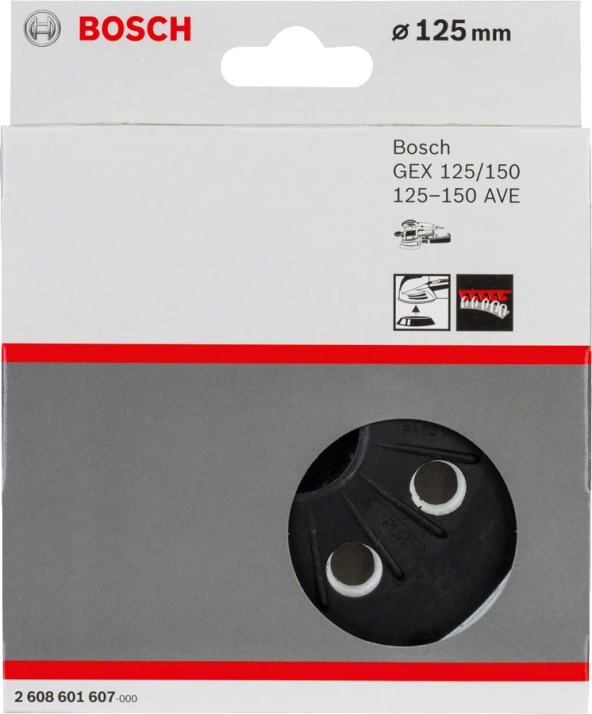 Bosch - 125 mm Zımpara Tabanı Orta Sertlikte (GEX) - Resim 2