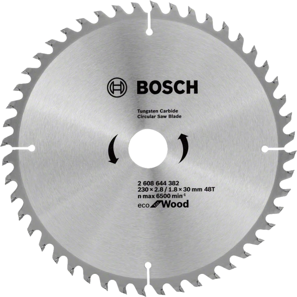 Bosch - Optiline Eco Serisi Ahşap için Daire Testere Bıçağı 230*30 48 Diş ürün görseli 1