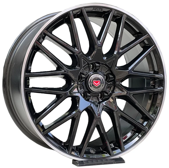 Jant Göbek Arma Vossen Black Sticker 4'lü Set - Resim 3