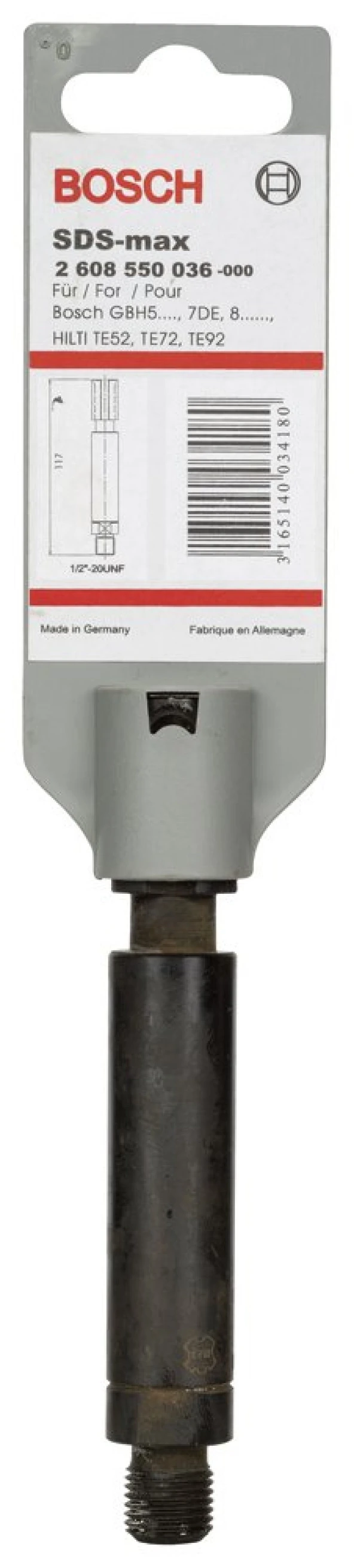 Bosch - Mandren Adaptörü SDS-Max - 1/2''-20 UNF - Resim 2