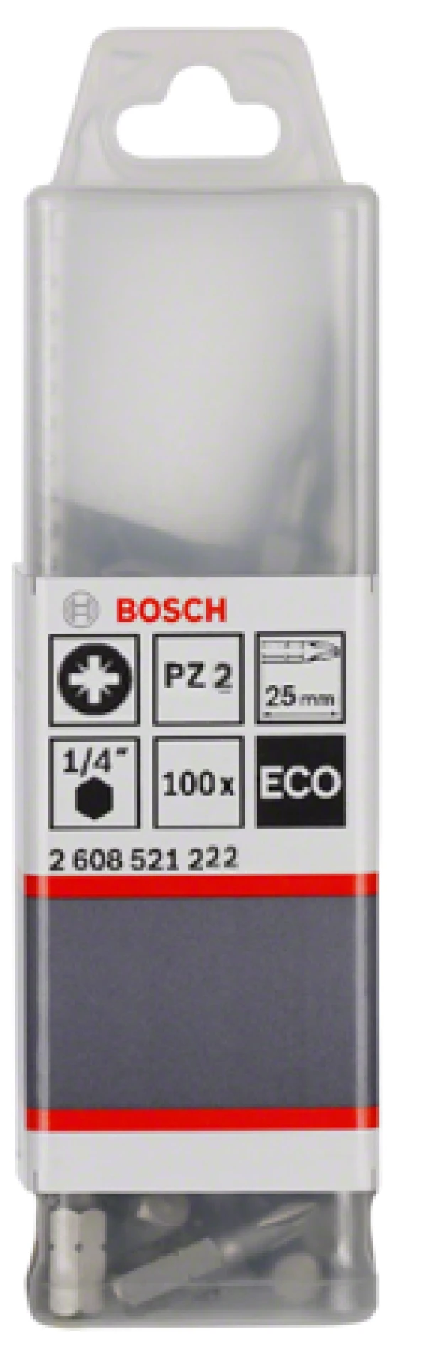 Bosch - Eco PZ2 Vidalama Ucu 25mm 100'lü ürün görseli 1