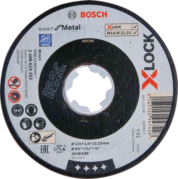 Bosch - X-LOCK - 115*1,6 mm Expert Serisi Düz Metal Kesme Diski (Taş) ürün görseli 1