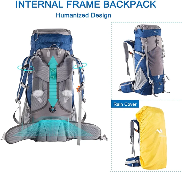 Mobihome Hiking Sırt Çantası 60 Litre - Resim 5