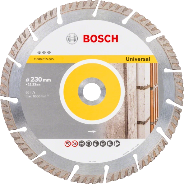 Bosch - Standard Seri Genel Yapı Malzemeleri İçin Elmas Kesme Diski 230 mm ürün görseli 1
