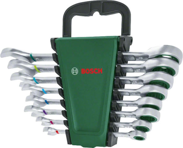 Bosch 1600A027PS 1/4" Cırcırlı 8 Parça Kombine Anahtar Seti ürün görseli 1