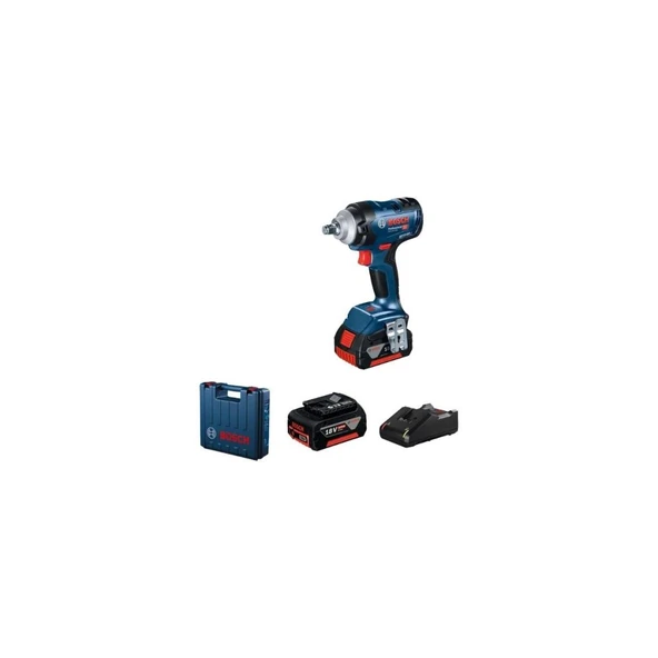 Bosch Professional GDS 18V-400 Çift Akülü 5 Ah Darbeli Somun Sıkma Makinesi 06019K0020 ürün görseli 1