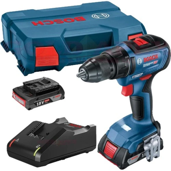 Bosch GSR 18V-50 Çift Akülü 2 Ah + 5 Ah Vidalama Makinesi ürün görseli 1