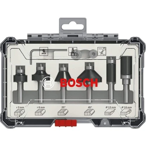 Bosch Freze Seti 6 Parça Karışık 8 mm (Pro) 2607017469 ürün görseli 1