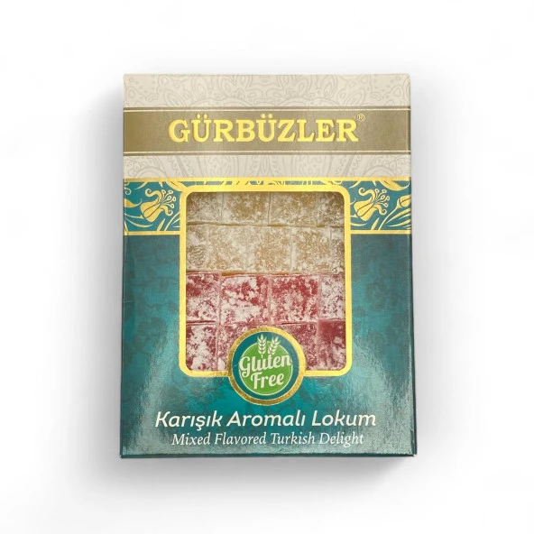 GÜRBÜZLER Glutensiz Karışık Aromalı Lokum 500g ürün görseli 1