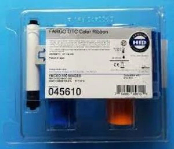 Fargo 045610 DTC1500 YMCk Renkli Ribbon Tek Yüze 500 Renkli Baskı ürün görseli 1