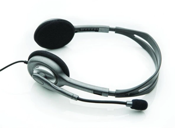 Logitech 981-000271 H110 Stereo Kulaküstü Gri Kulaklık ürün görseli 1