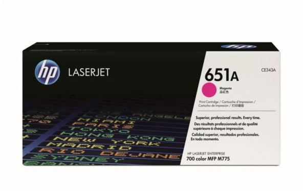 HP 651A Magenta Kırmızı 16.000 Sayfa Toner CE343A ürün görseli 1