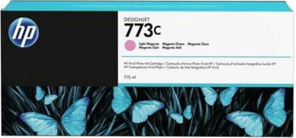 HP 773C Light Magenta Açık Kırmızı 775ML Plotter Kartuşu C1Q41A ürün görseli 1