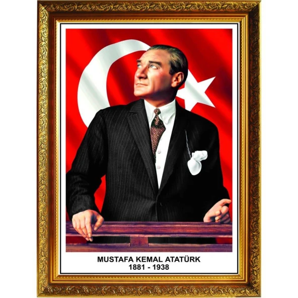 Panda 60x80 cm Atatürk Portresi (Lüks Çerçeve) Pan640 ürün görseli 1