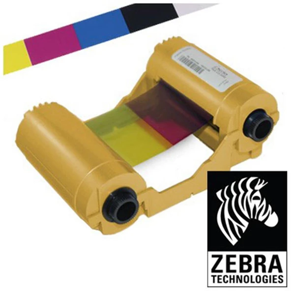 Mame  Zebra 800033-340 Renkli Ribbon Zxp3 Ymcko Tek Yüze 280 Baskı