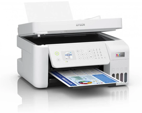 Epson L5296 MEAF Yazıcı-Tarayıcı-Fotokopi-Faks Renkli Mürekkep Tanklı Yazıcı WI-FI Ethernet ürün görseli 1