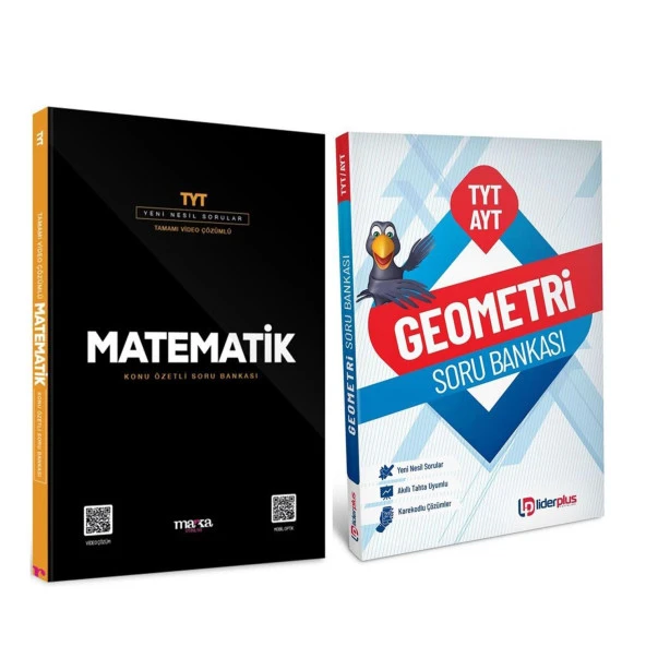 Marka TYT Matematik ve Lider Plus TYT AYT Geometri Soru Bankası Seti 2 Kitap ürün görseli 1