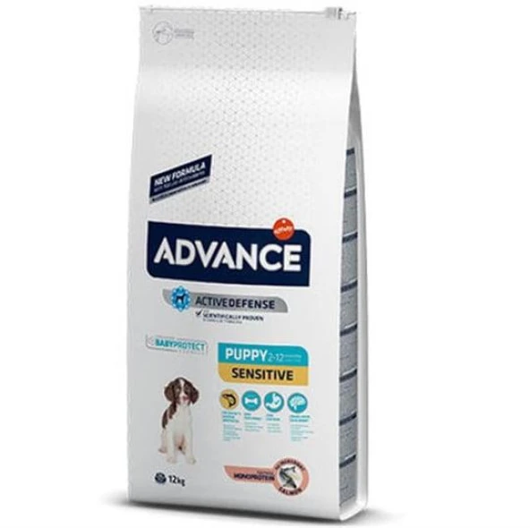 Advance Somonlu ve Pirinçli Hassas Sindirim Sistemi için Yavru Köpek Maması 12kg ürün görseli 1