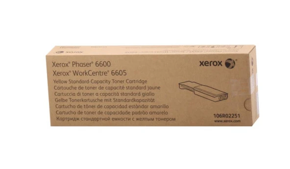 Xerox 106R02251 Phaser 6600-6605 Standart Kapasite Yellow Sarı Toner ürün görseli 1