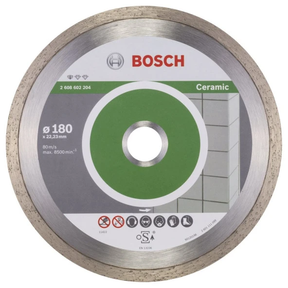Bosch - Standard Seri Seramik İçin Elmas Kesme Diski 180 mm ürün görseli 1