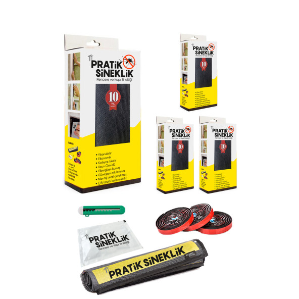 TT Pratik Sineklik - Pencere Sinekliği 4' Lü Paket ürün görseli 1