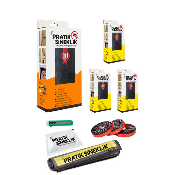 TT Pratik Sineklik - 1 Kapı - 3 Pencere - 4' Lü Paket ürün görseli 1