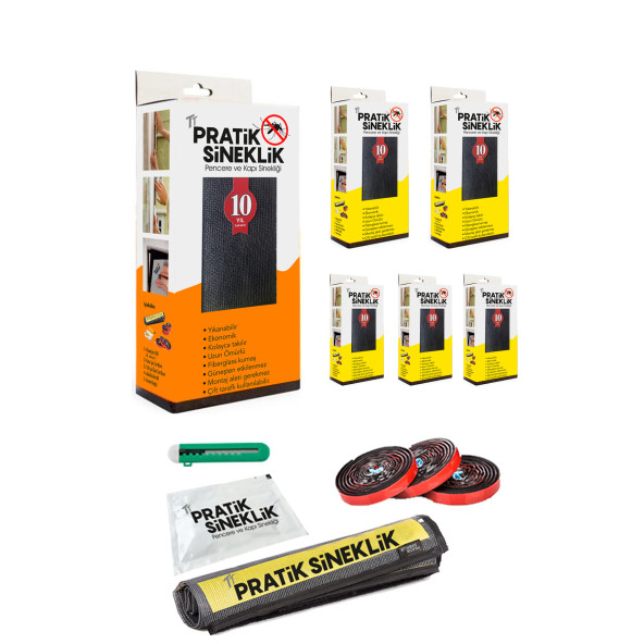 TT Pratik Sineklik - 1 Kapı - 5 Pencere - 6' Lı Paket ürün görseli 1