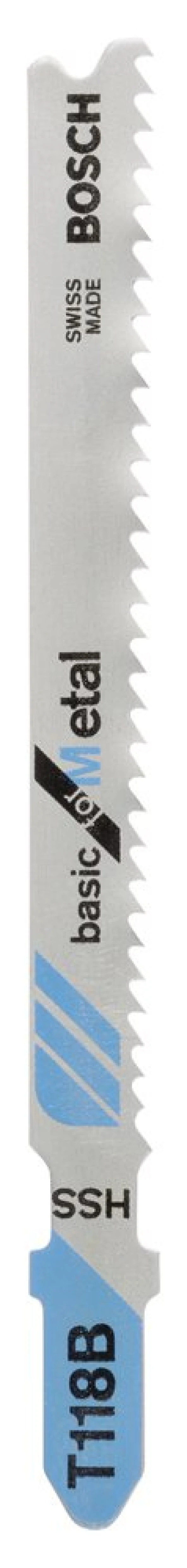 Bosch - Ekonomik Seri Metal İçin T 118 B Dekupaj Testeresi Bıçağı - 5'Li Paket ürün görseli 1