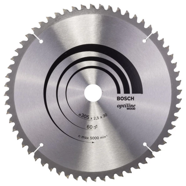 Bosch - Optiline Serisi Ahşap için Daire Testere Bıçağı 305*30 mm 60 Diş ürün görseli 1