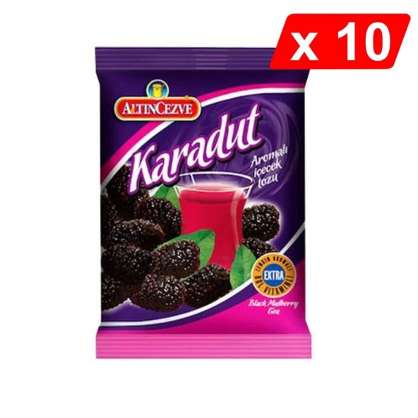 Altıncezve Karadut Aromalı İçecek Tozu 250 Gr - 10LU PAKET ürün görseli 1