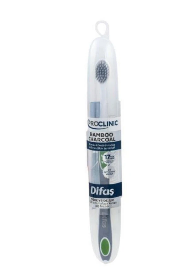 Difaş Pro Clinic Bamboo Charcoal Diş Fırçası - Muhafaza Kutulu ürün görseli 1