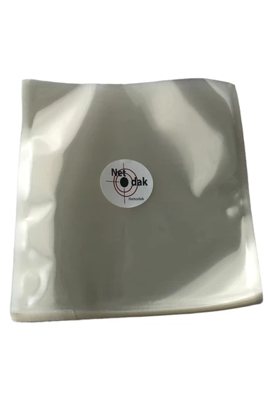 Büyük Boy 100 Adet 21,5 cm x 23,5 cm Şeffaf Vakum Poşeti Ambalajı Vakumlu Torba ürün görseli 1