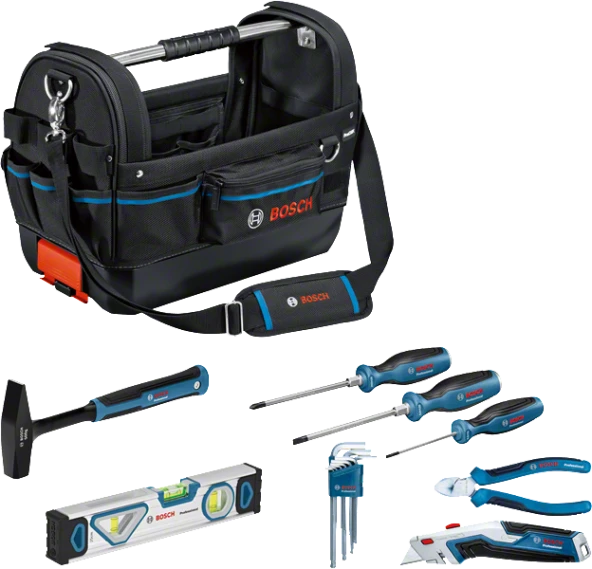 Bosch Profesyonel El Aleti Seti 8 Parça + GWT 20 Çanta ürün görseli 1