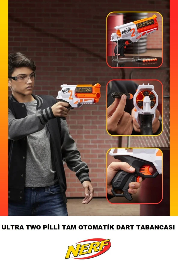 Ultra Two 6 Dart Mermisine Sahip Pilli Tam Otomatik Dart Tabancası ürün görseli 1