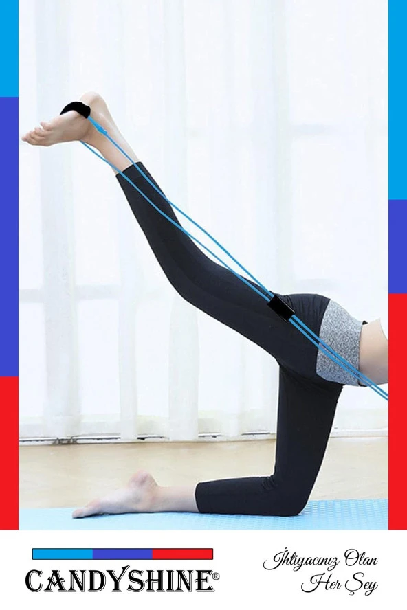 Pilates Jimnastik Egzersiz Direnç Lastik Yoga Spor Kondisyon Aerobik Vücut Şekillendir Sıkılaştır ürün görseli 1