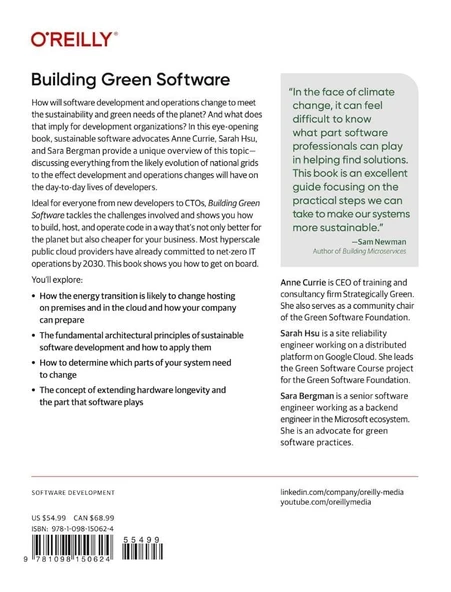 Building Green Software: A Sustainable Approach to Software Development and Operations Currie Hsu - Resim 2