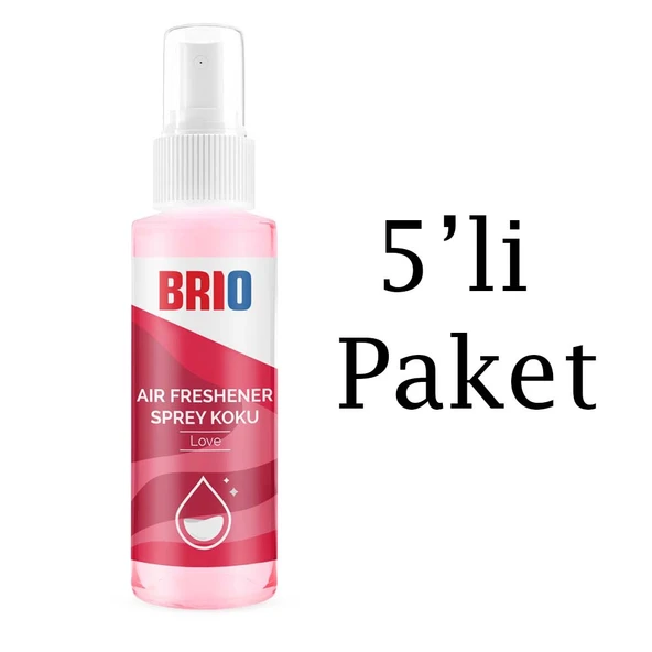 Brio Sprey Koku 170 Ml Love 5'li Paket ürün görseli 1