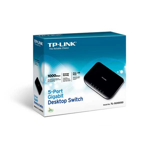 TP-LINK 5port TL-SG1005D GIGABIT Yönetilemez Switch Masaüstü ürün görseli 1