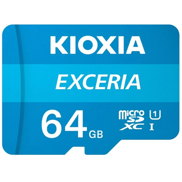 KIOXIA MicroSD 64GB EXCERIA LMEX1L064GG2 Class10 Hafıza Kartı ürün görseli 1