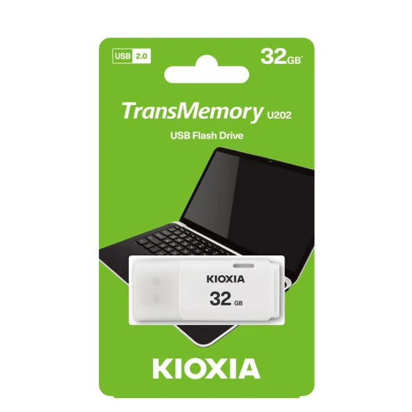 KIOXIA 32GB LU202W032GG4 TransMemory U202 USB 2.0 BEYAZ ürün görseli 1